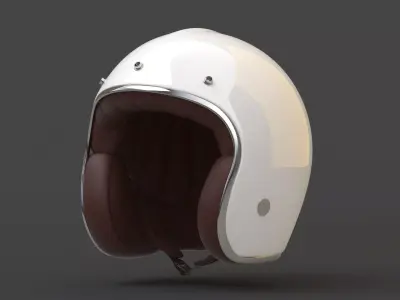 Motorcycle Helmet Low-poly 3D model order