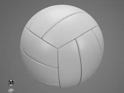 Volleyball White 3D model
