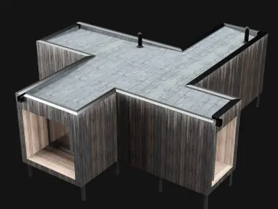 Modern house 03 3D model