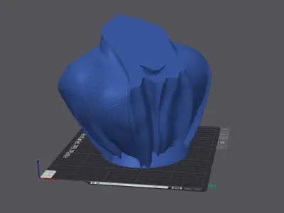 Pug - with Cape Collar on Pedestal 3D print model