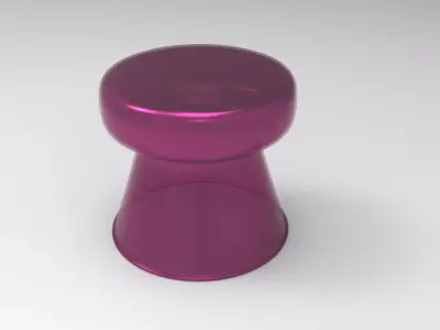 Friday Side Table Low-poly 3D model