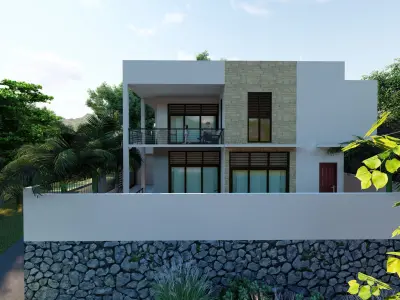 Modern House  Low-poly 3D model purchase