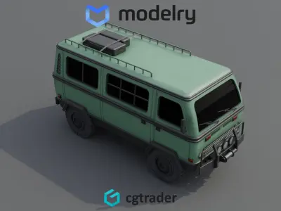Off road Camper Van 3D model
