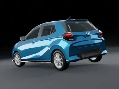 Perodua Axia D74A 2023  3D model