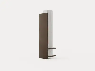 Sperry wall lamp - Bronze and clear glass Low-poly 3D model