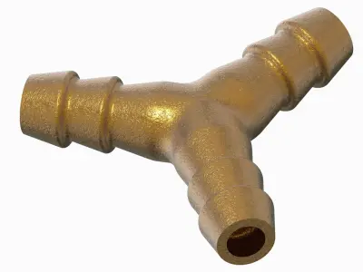 Brass Y Type Connector 3D print model