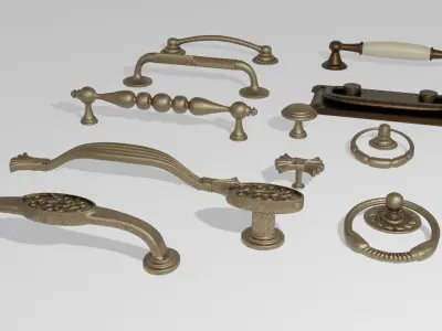 Furniture Handles Pack 3D model