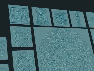 AZTEC ALPHA PACK 3D model