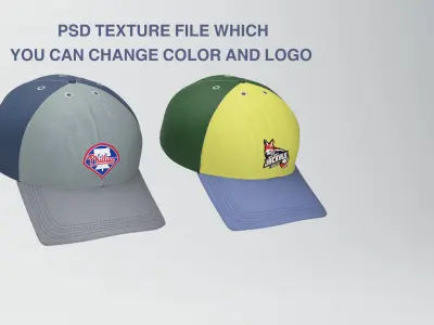 baseball cap  Low-poly 3D model