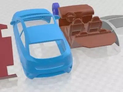 Seat Ibiza Cupra 2010 Printable Car  3D print model