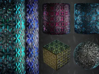 Persian Mirror work material - VOL 01 - Maps - SBsar Texture