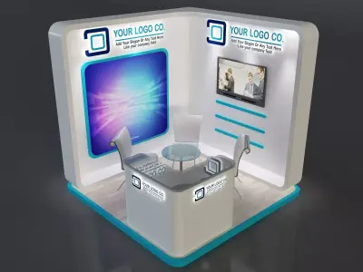 Booth Exhibition Stand a655a 3D model