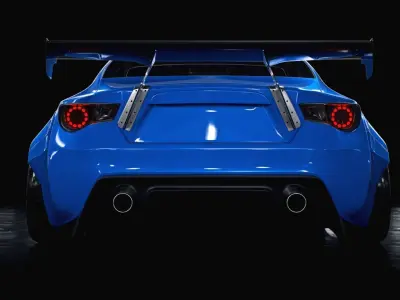 subaru BRZ rocket bunny 3D model