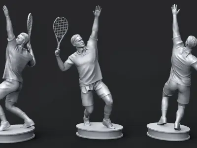 Roger Federer 3D Printable 2 3D print model