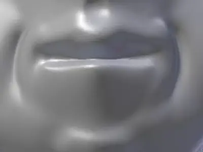 HumanFace-Detailed Jaw and Cheekbones 3D model