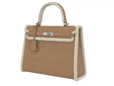 Hermes Kelly Fur Low-poly 3D model