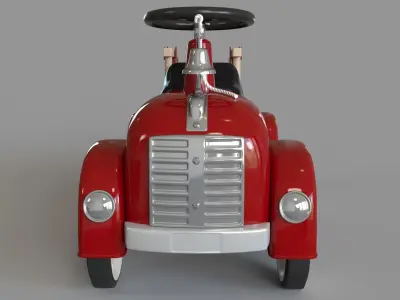 Ride On Firetruck Toy 3D model