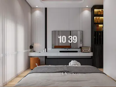 Modern master bedroom  3D model