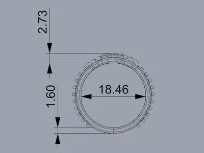 LV style ring  3D print model
