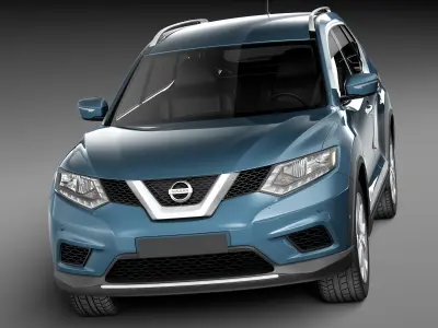 Nissan Rogue 2014 3D model
