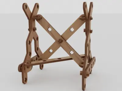 PACK  Roste stole  trestle  table1   table 2 3D model