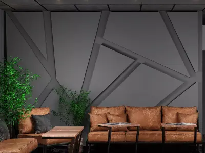 Wall Panel 6 Low-poly 3D model