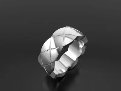 Chanel ring 3D print model