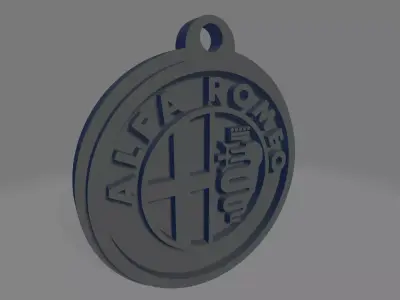 Alfa Romeo Keychain 3D print model