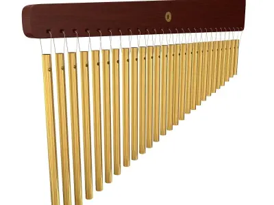 Chimes wooden xylophone 3D model