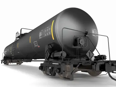 Oil Tanker Car 3D model