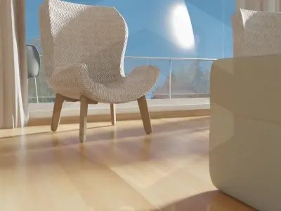 Arch Viz Saloon Low-poly 3D model