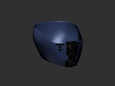 helmet high poly sculpt 3d printable ver 7 3D model 3D model 13