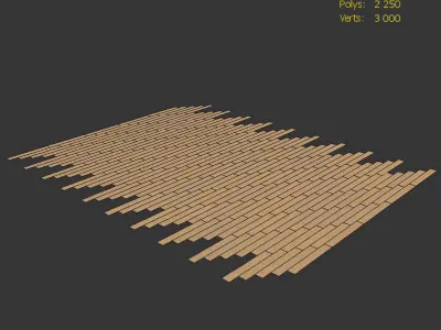 Wood floor Oak Smok Wildwood 3D model