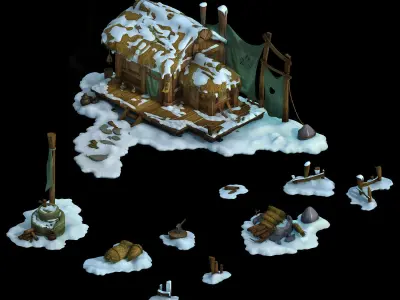 Game Kunlun Snow Mountain - House 95 3D model