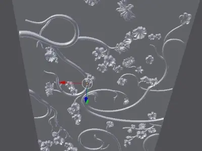 Classic decor ornament v-07 3D model 3D model