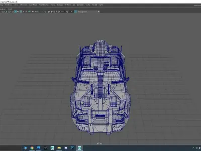 Cyber Car Free 3D model
