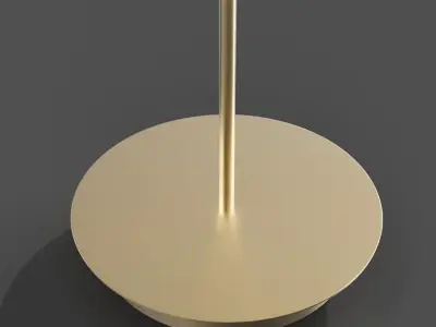 Floor lamp made of brass and opal glass Laredoute MORICIO 3D model