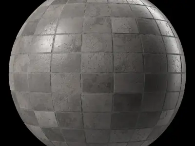 Pavement Materials 100- Concrete Tiling- Sbsar Pbr 4k Seamless Texture