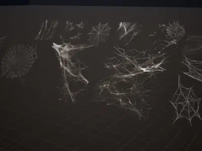 40 Png of Spider Web Cobweb Pack UE Project Texture
