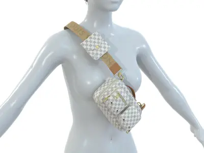 Louis Vuitton Utility Crossbody Bag 3D Model Pack