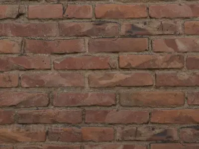 Brick wall 001 3D model