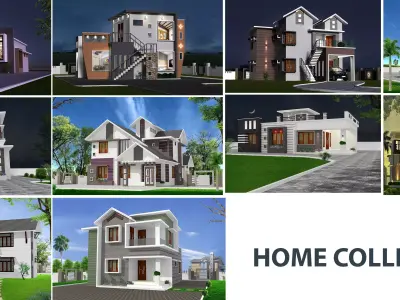 HOME COLLECTION 1 houses with 3D model
