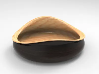 Nana Tray-2 Low-poly 3D model