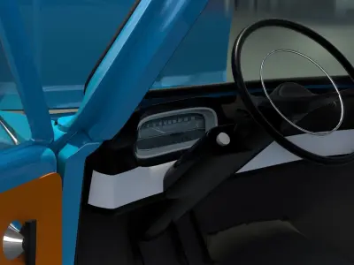 vaz 2101 cartoon 3D model