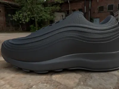 Shoes 3D model nike air max for gta 3D model