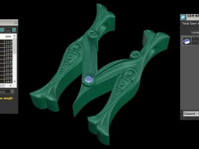 Alphabet Latin M 3D print model