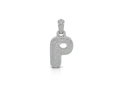  Alphabet Bubble P 3D print model