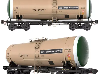 Railroad Tank Car 15-5103-07 3D model
