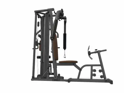 Strength fitness gym station 4 3D model