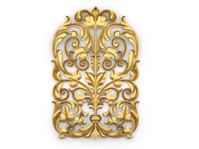 carved classic decorative ornament cnc 3d printing stl 13 3D model